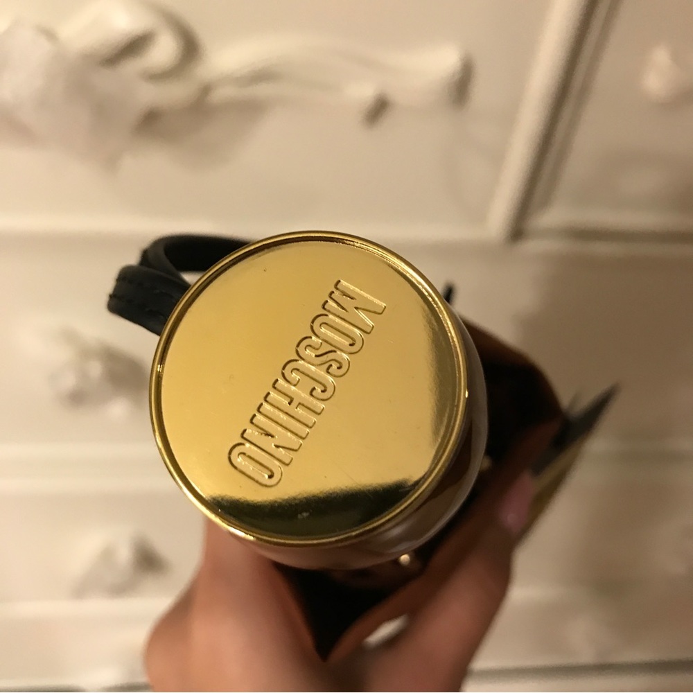 MOSCHINO Logo Automatic Folding Umbrella - Picture 4 of 8
